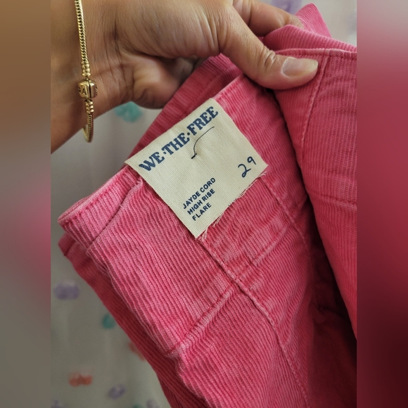 #225- We The Free FP Jayde Cord Flare Jeans In Baton Rouge - Picture 8 of 10